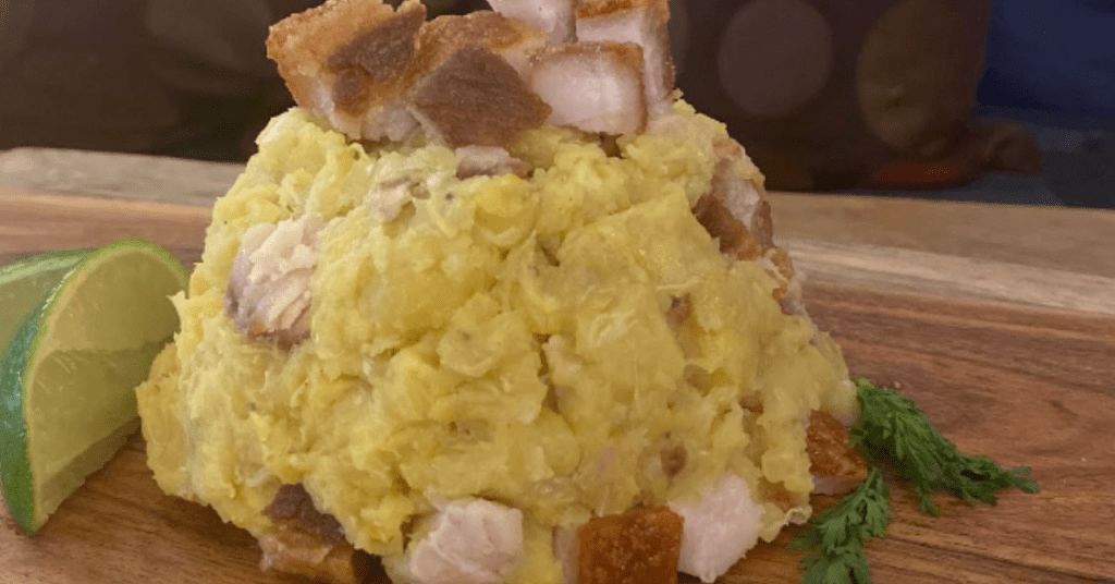 Receta de Fufú de plátano con cerdo