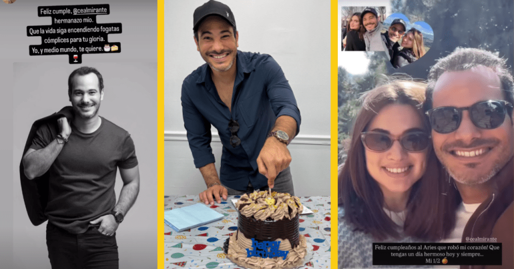Actor cubano Carlos Enrique Almirante celebrando su cumpleaños número 42.