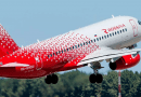 Avión de Rossiya Airlines en la pista.