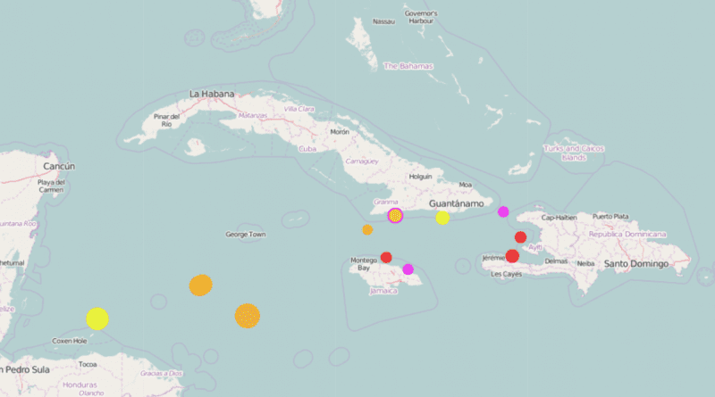 Alerta sísmica en Cuba tras fuerte sismo en el Caribe.