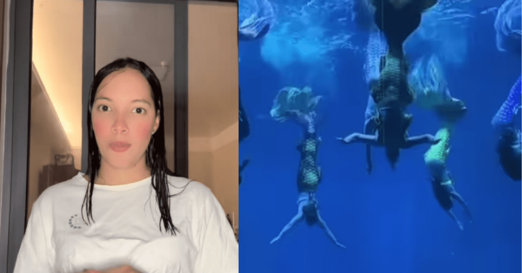 Vida de una cubana en China trabajando como sirena en un acuario.